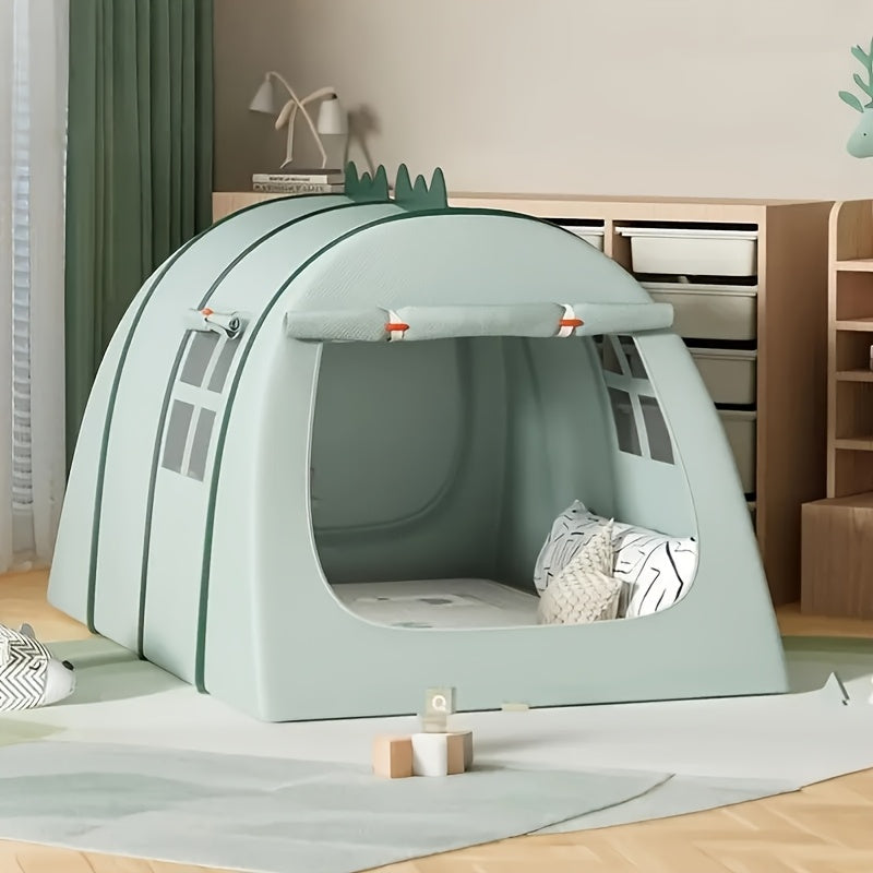 Green Dinosaur Oxford Cloth Kids Tent with Net-1