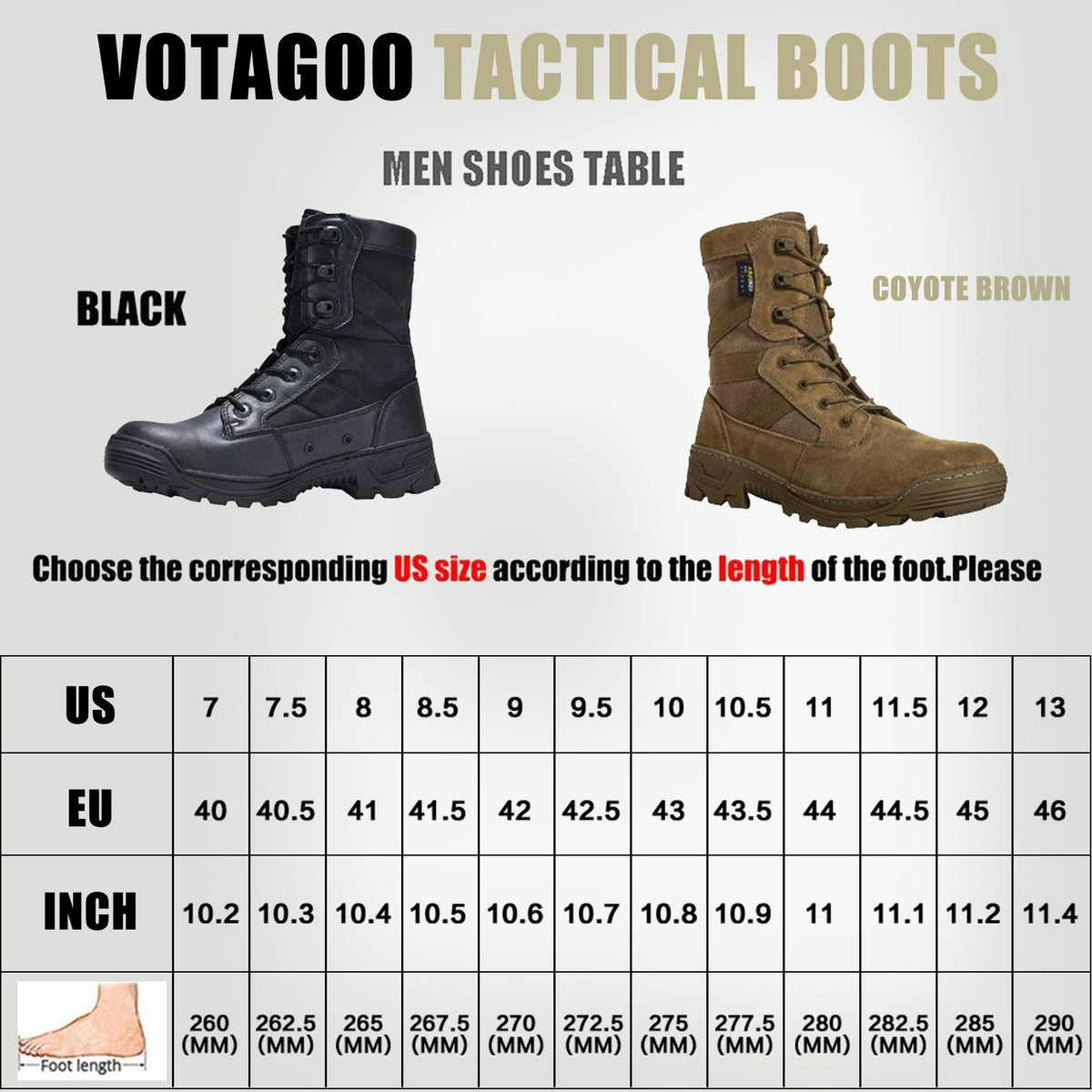 VOTAGOO® Men's Tactical Boots-1