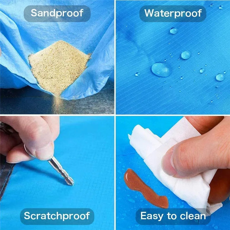 Waterproof Pocket Blanket For Outdoor Picnic (200X210Cm)-3