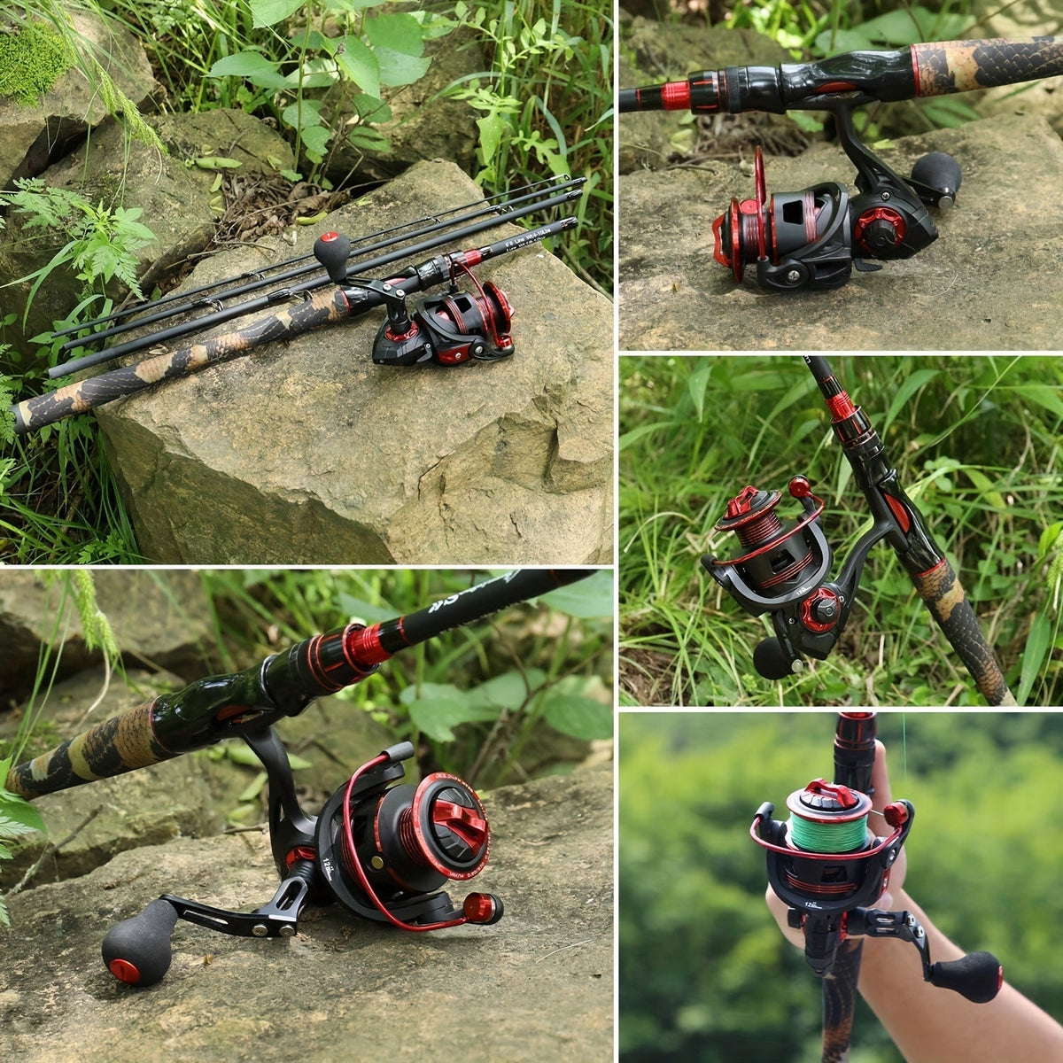 Fishing Rod Reel Combo Carbon Fiber-1