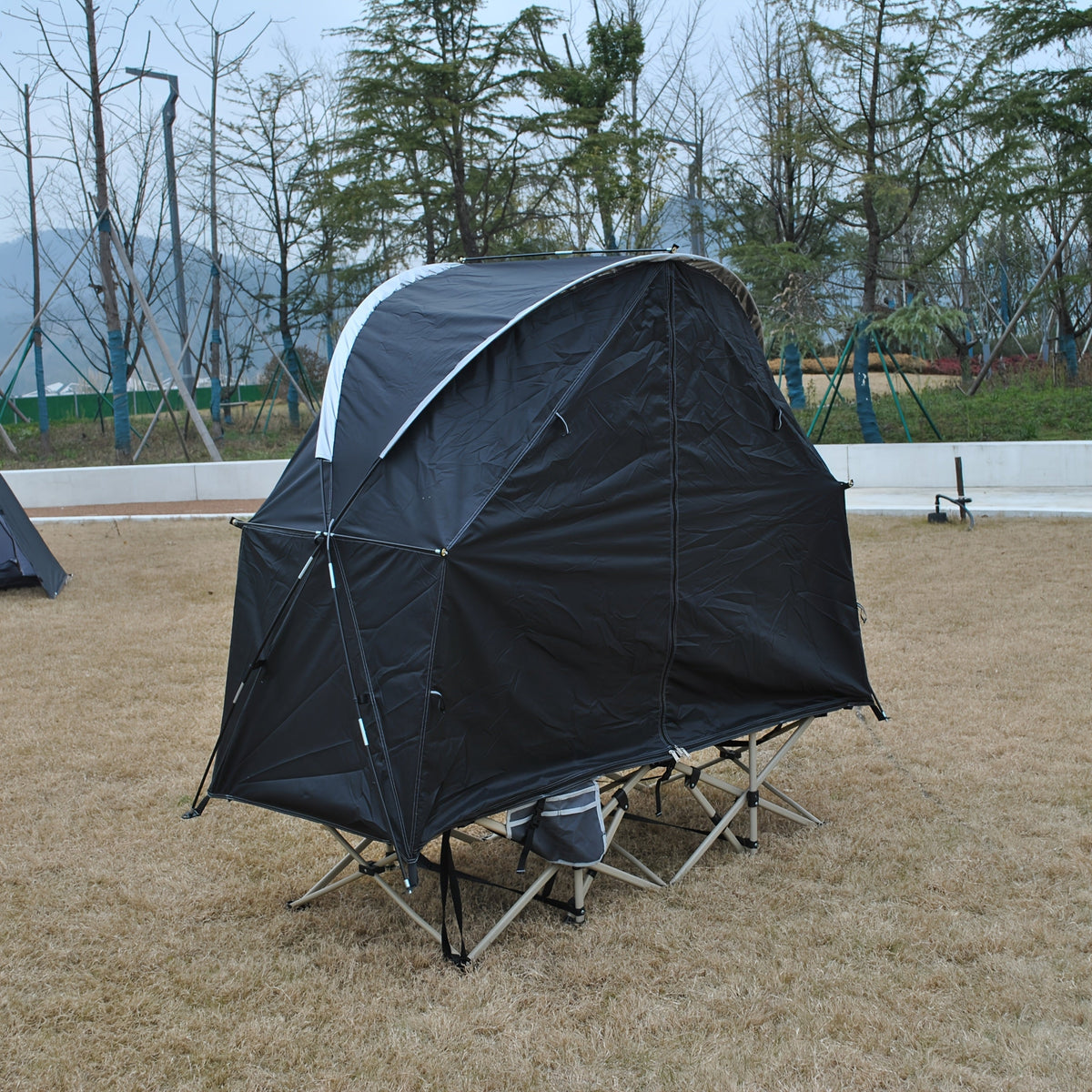 Military Off-Ground Single Tent Bed (2-in-1)-2