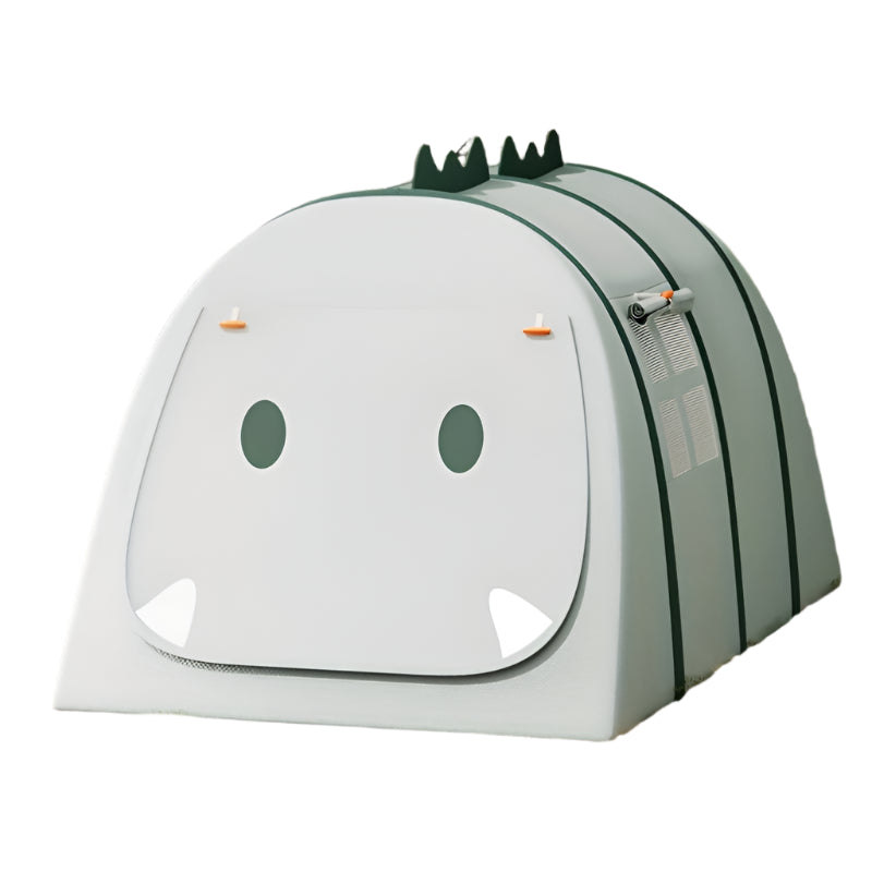Green Dinosaur Oxford Cloth Kids Tent with Net-0