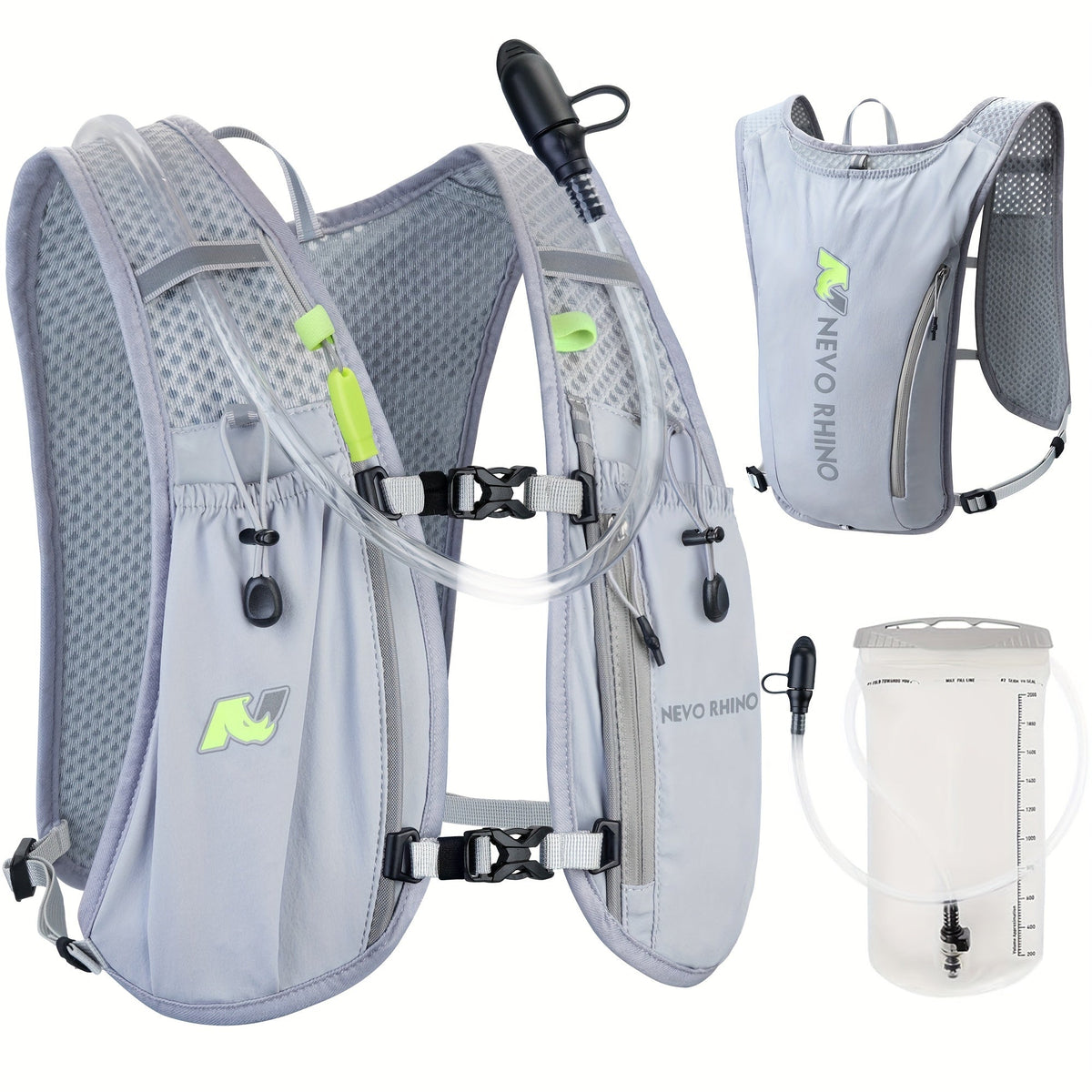 5.5L Running Hydration Vest with 1.5L Bladder-4