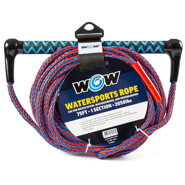 WOW Watersports 75ft Watersports Tow Rope with EVA Handle-0