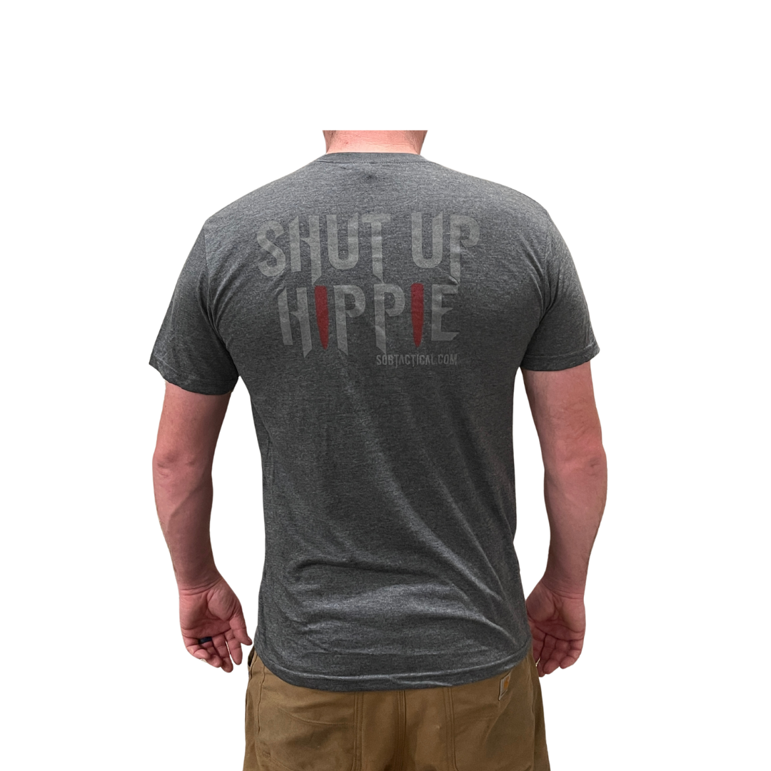 Make a Statement with the "Shut Up Hippie" Shirt!-0