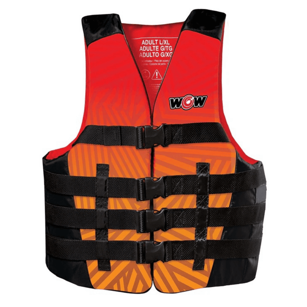 Colorado Adult Life Vest - WOW Vis-Wave Red
