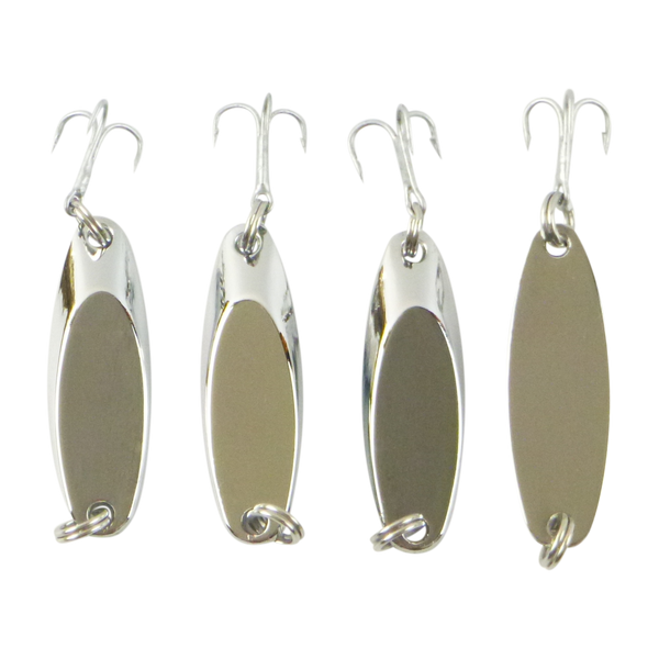 Finesse Chrome Kaster Jig, 7 Grams. Pack of 4 Jigs-0