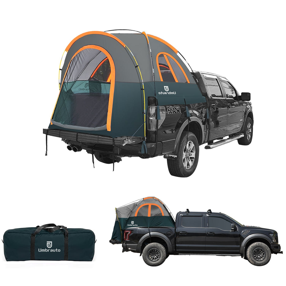 Umbrauto Truck Bed Tent PU3000mm Waterproof Pickup Truck Tents