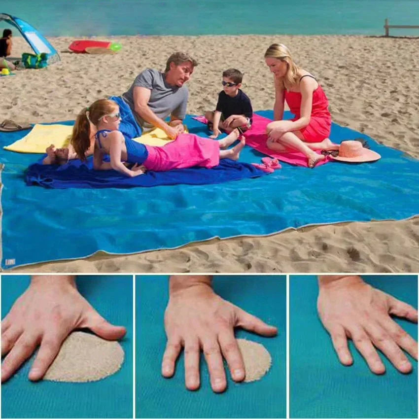 Sandproof Beach Blanket Waterproof Picnic Mat-1