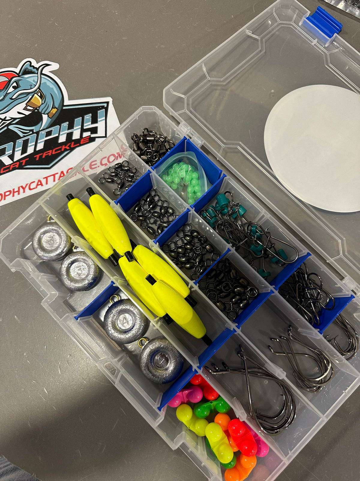 Complete Catfish Terminal Tackle Box | Trophy Cat Tackle