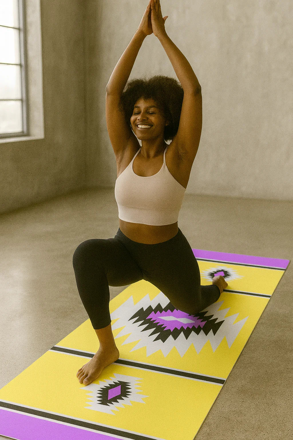 Yoga Mat | 6mm Thick | Yellow| Non-Slip | Eco Friendly | Yune Yoga | Stevie-1