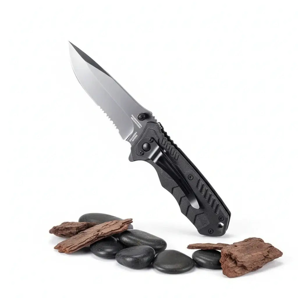 Folding Camping Knife with Safety Lock – Portable EDC Pocket Knife for Fishing & Outdoor Use-1