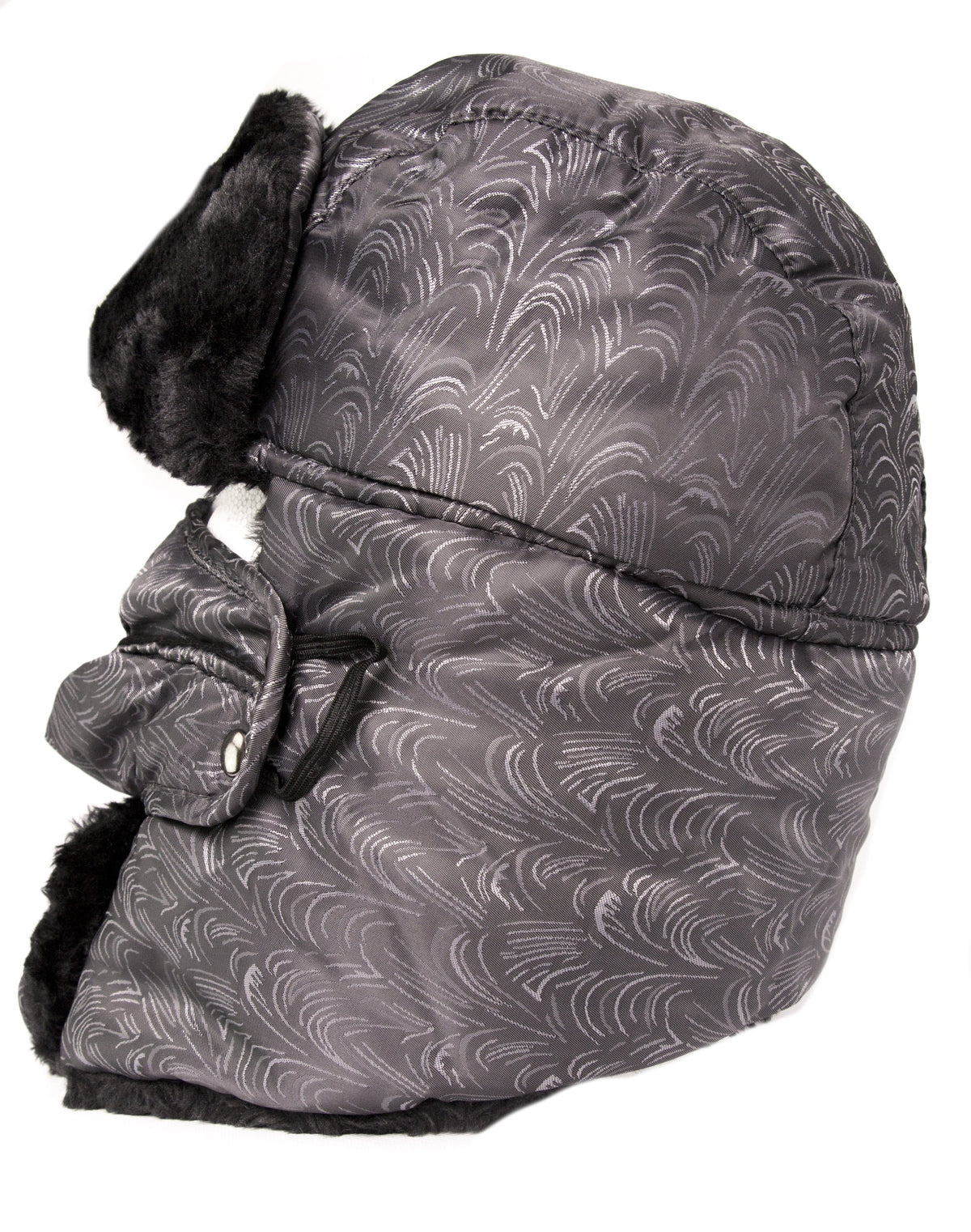 Sakkas Alex Ushanka Trapper Hat Removable Mask Faux Fur Winter Aviator Russian Hat, Windproof Cold Weather for Men & Women