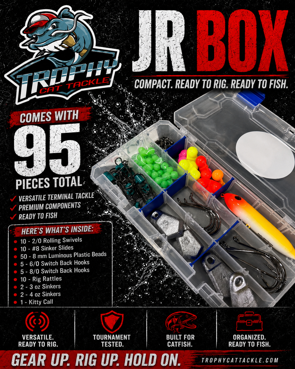 Jr Edition Youth Catfish Tackle Box | Trophy Cat Tackle
