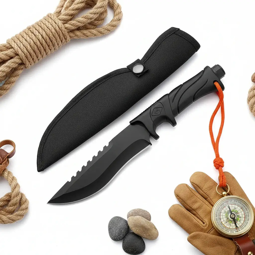 Outdoor Fixed Blade Knife – Portable Camping & Fishing Utility Knife for EDC & Hiking-1