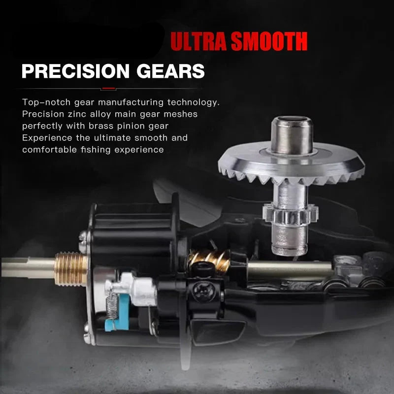 Ultralight Carbon Fiber Spinning Reel 9kg Max Drag Black-4