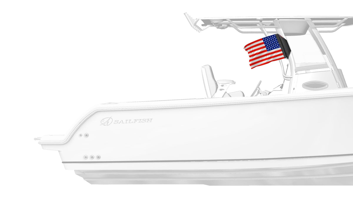 USA Ol' Glory - The Stars and Stripes 12"x18" Forever Wave Flag for Boats