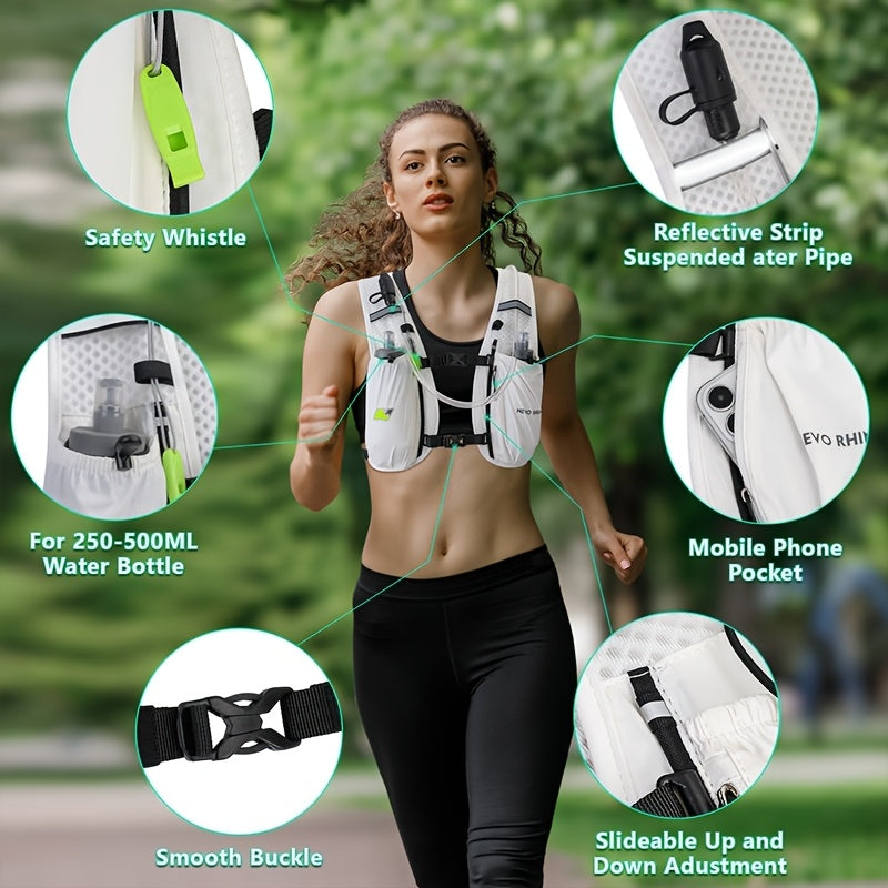 5.5L Running Hydration Vest with 1.5L Bladder-2