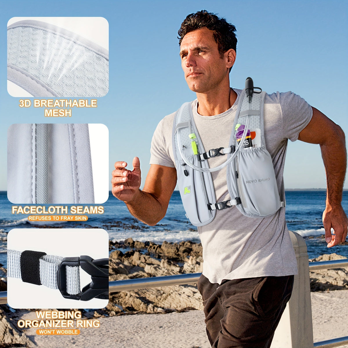 5.5L Running Hydration Vest with 1.5L Bladder-1