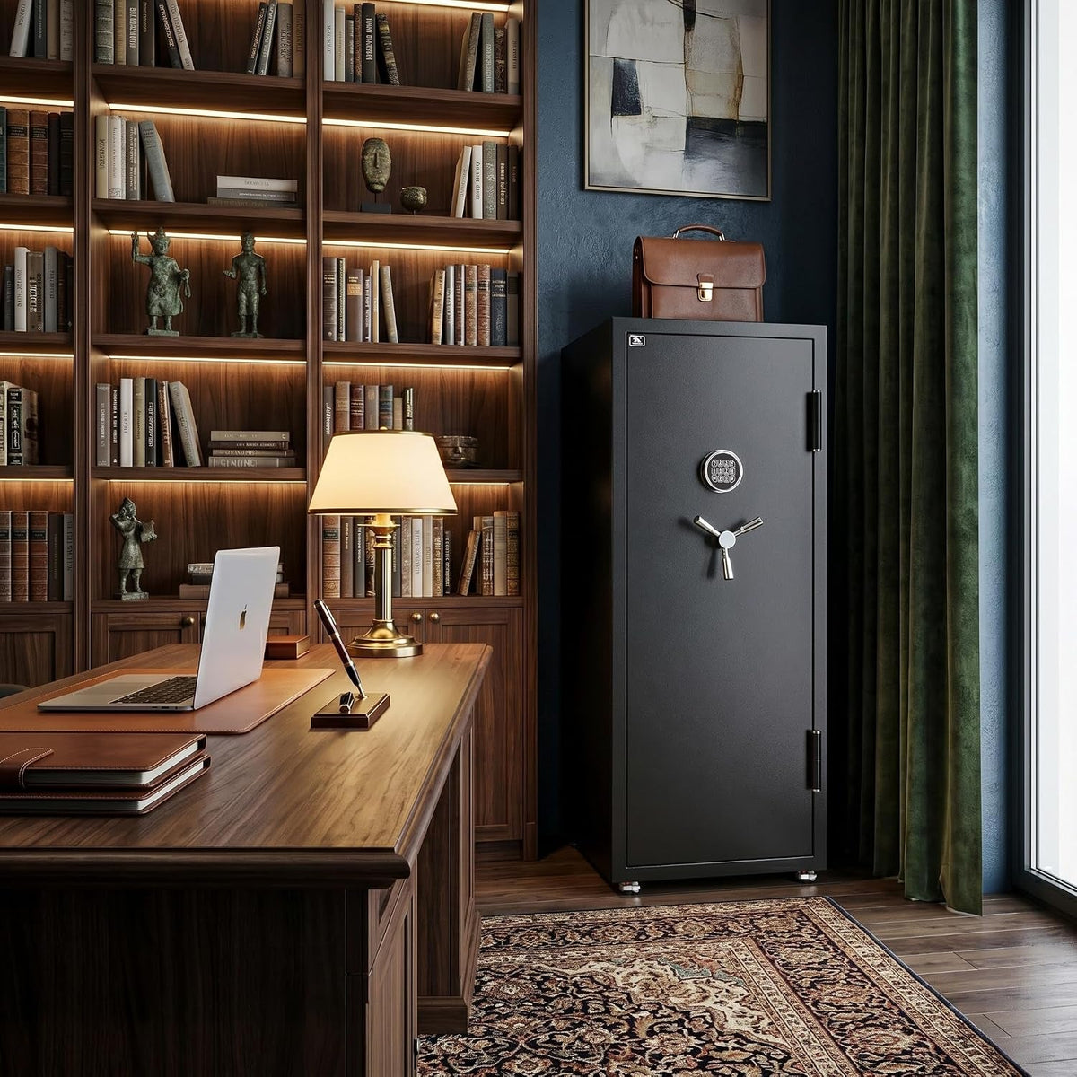 55 Inch Tall Fireproof Professional Filing Cabinet-1