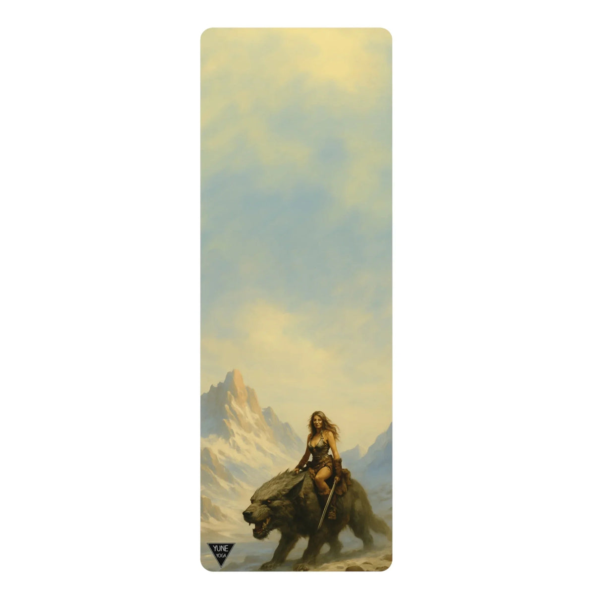 Yoga Mat - The Dire Wolf Rider Design-0
