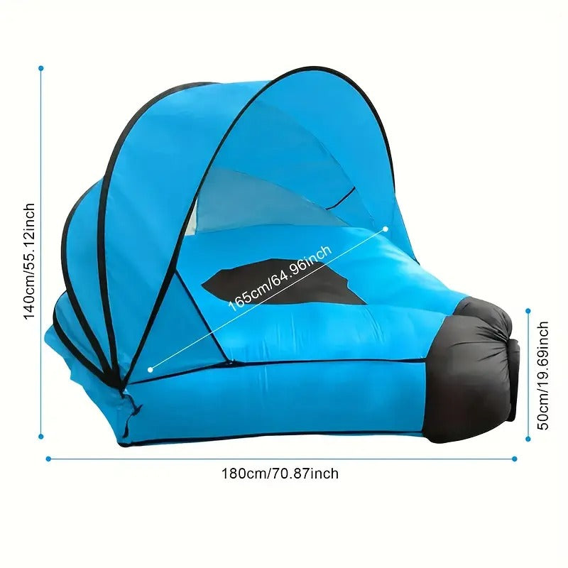 2-Person Self-Inflating Sleeping Pad with Canopy-2