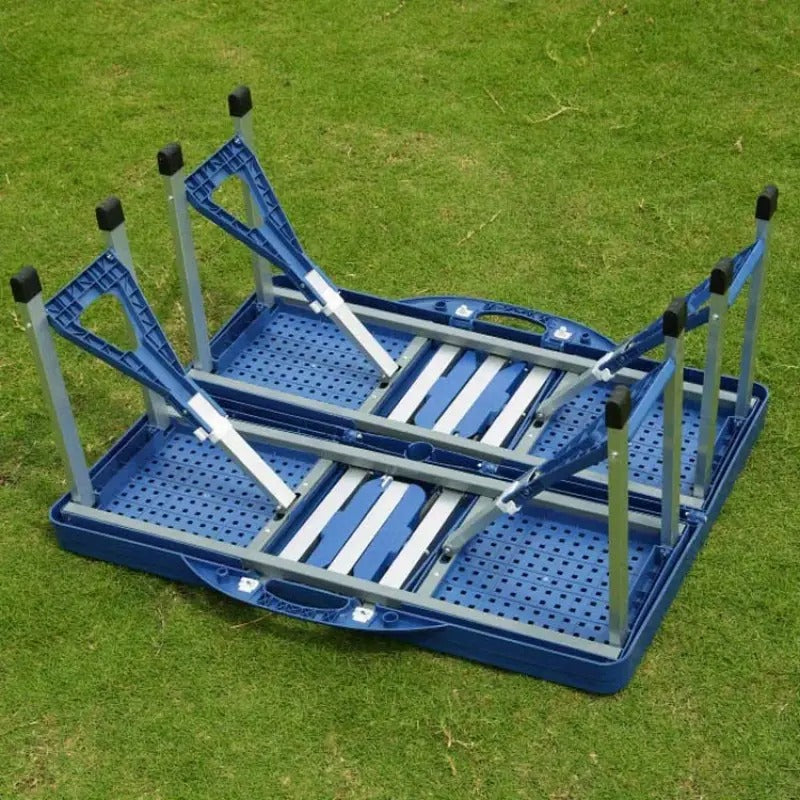 Folding Camping Table with Storage Mesh-2