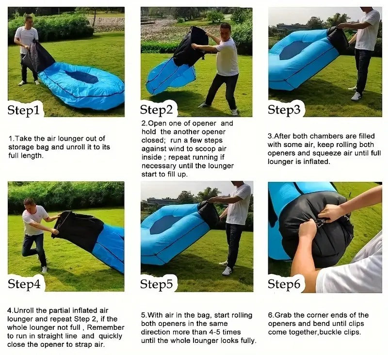 2-Person Self-Inflating Sleeping Pad with Canopy-1