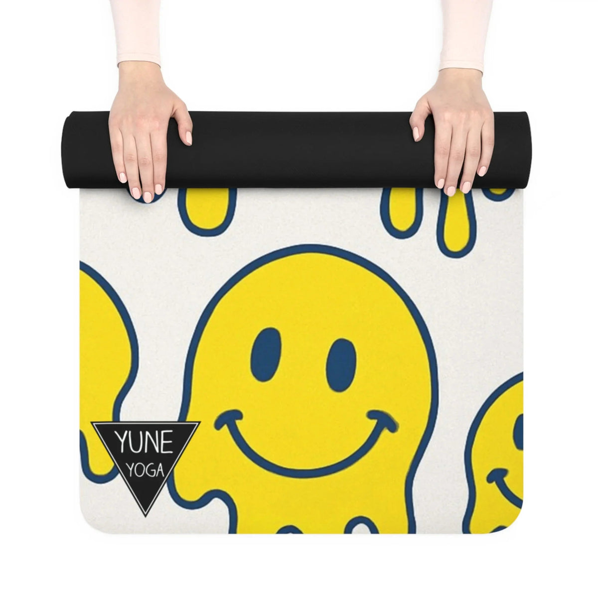 Happy Face Natural Rubber Yoga Mat-3