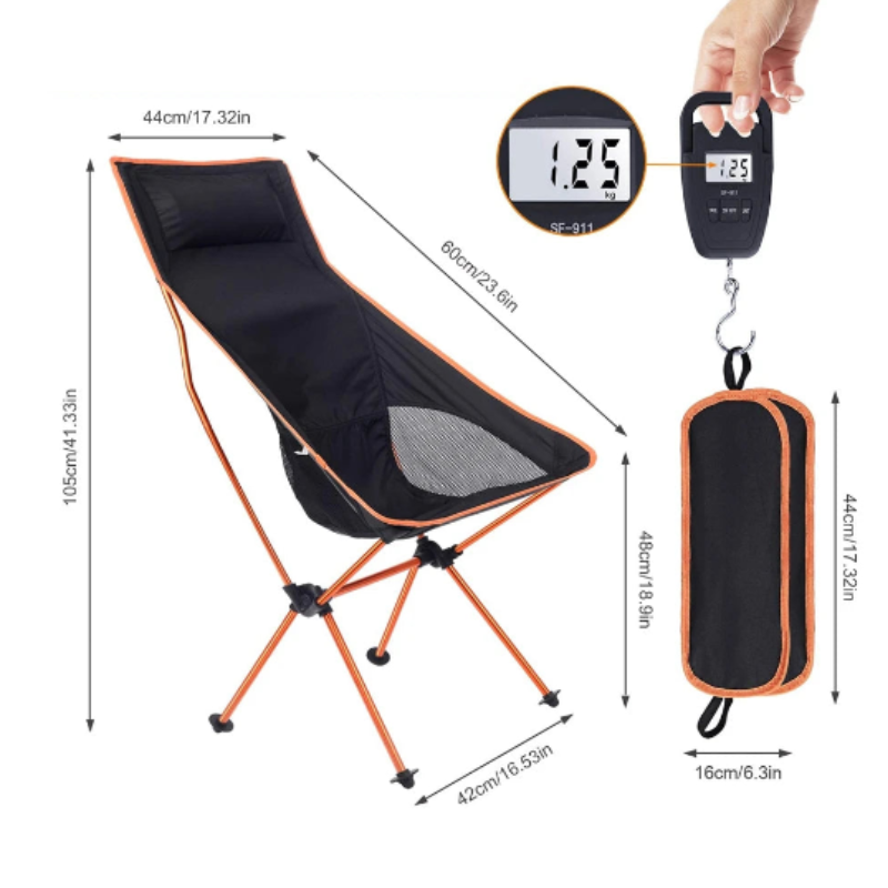 Outdoor Portable Folding Camping Chair Ultralight Seat-1