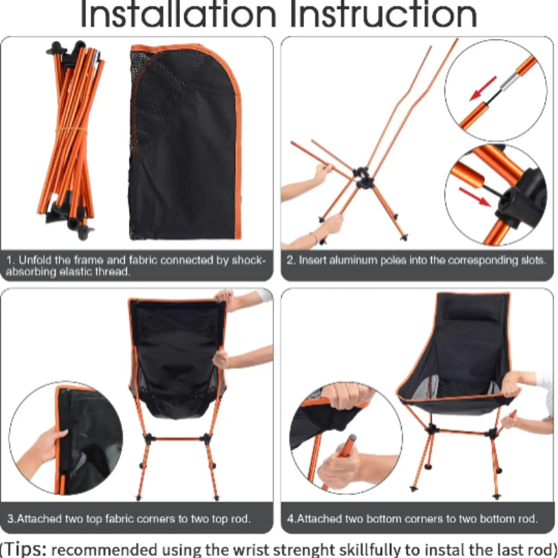 Outdoor Portable Folding Camping Chair Ultralight Seat-2