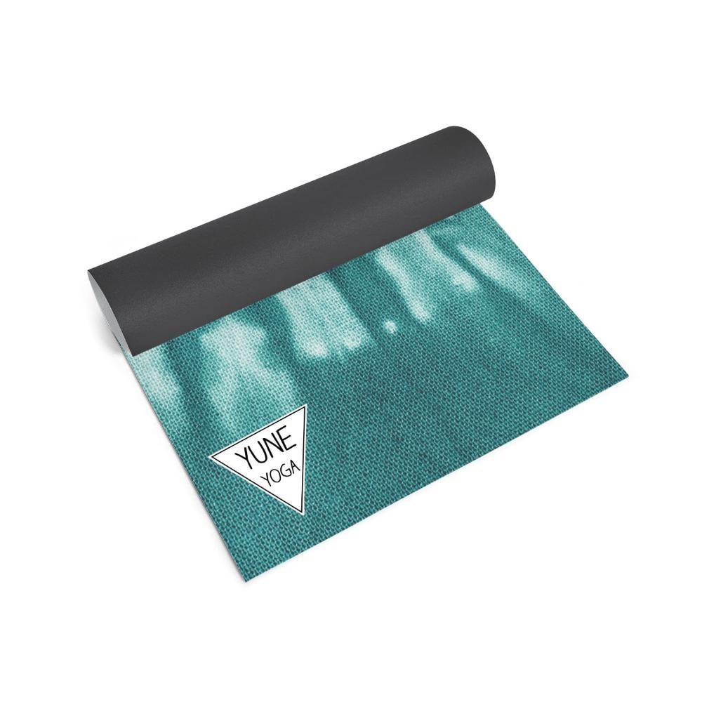 Yoga Mat | 6mm Thick | Green Tie Dye | Non-Slip | Eco Friendly | Yune Yoga | Sangfroid-1
