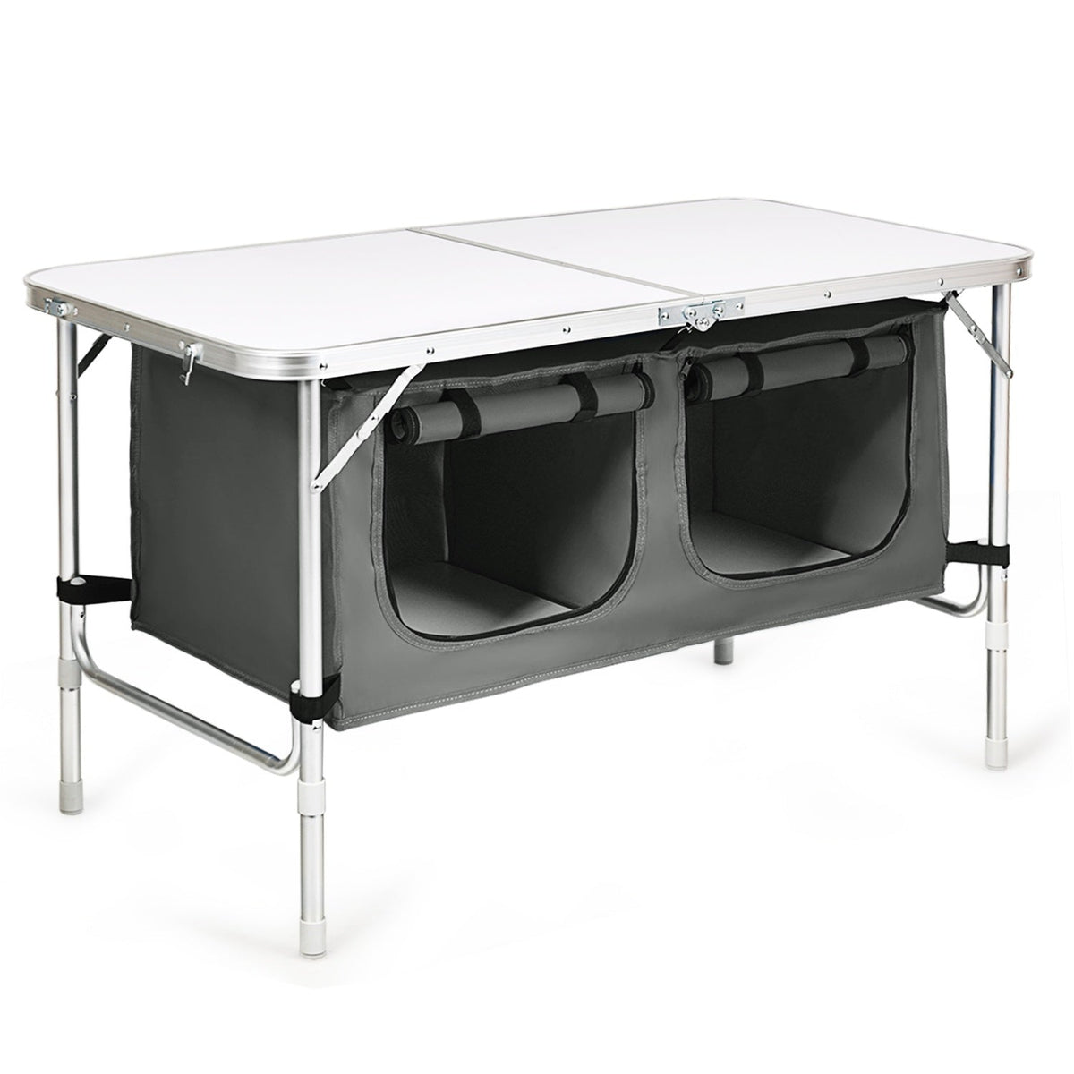 4-in-1 Family Camping Gear Set: Wagon Camping Table Cooler and Camping Tent