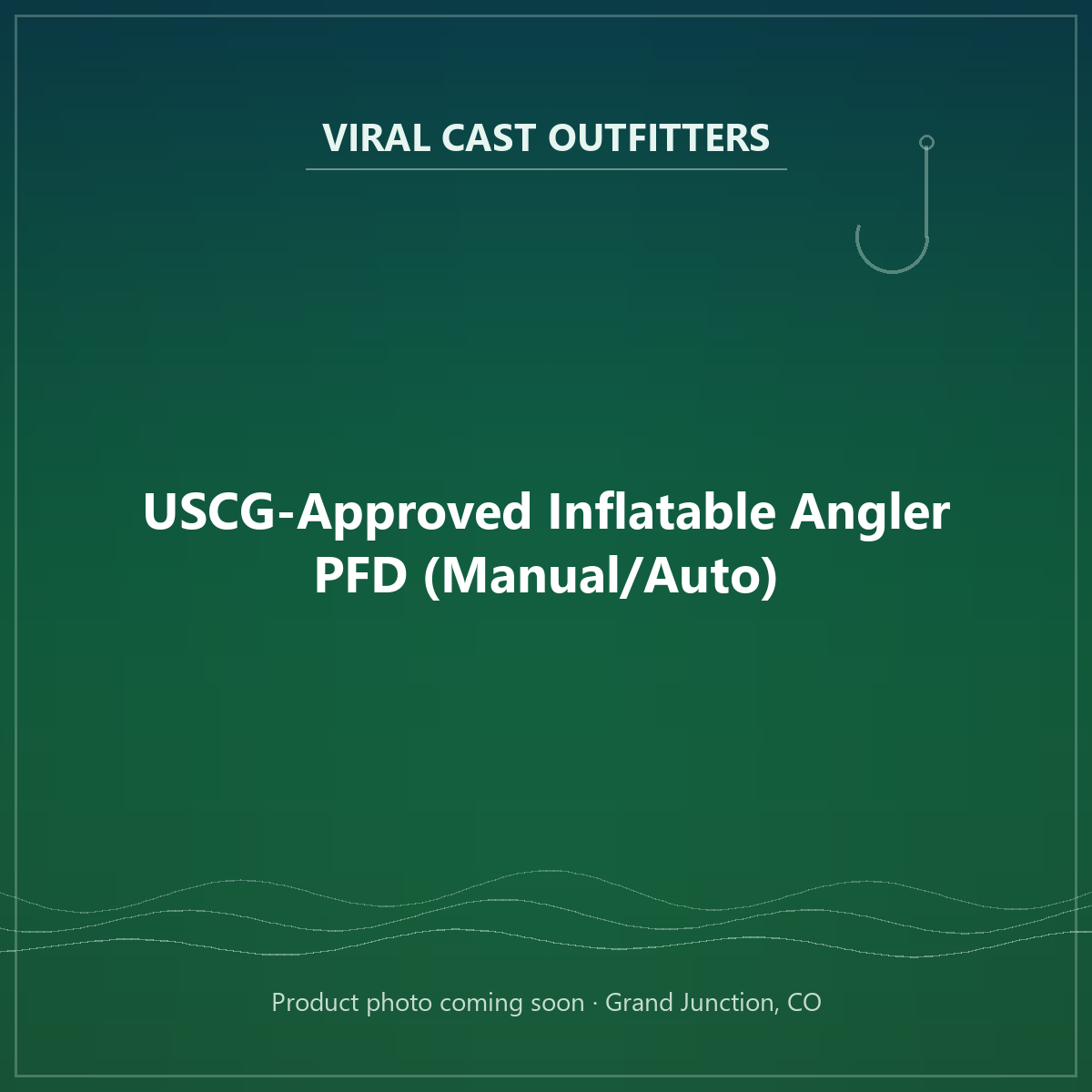 USCG-Approved Inflatable Angler PFD (Manual/Auto)